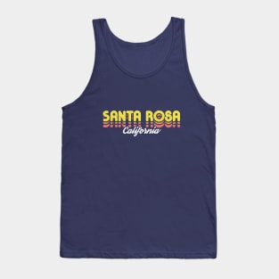 Retro Santa Rosa California Tank Top